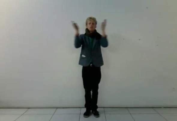 Try to clap like me – ENSEMBLE, video still, loop 1.10 min, 2011