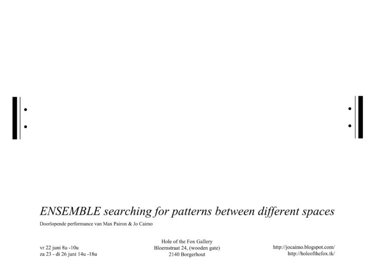 ENSEMBLE searching for patterns between different spaces