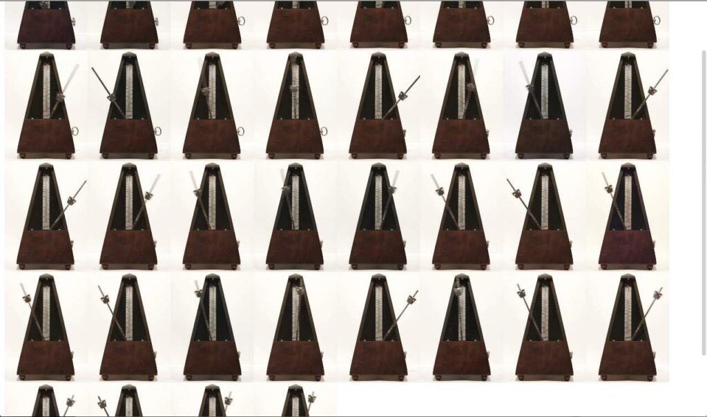 Screenshot of experiments.samenschool.org/Internet-Metronomes, 2013