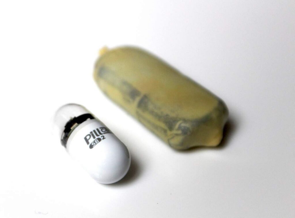 The Bluetooth and the PillCam after their voyage, 2013