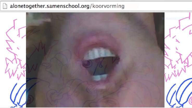 Koorvorming ONLINE, screenshot, 2020
