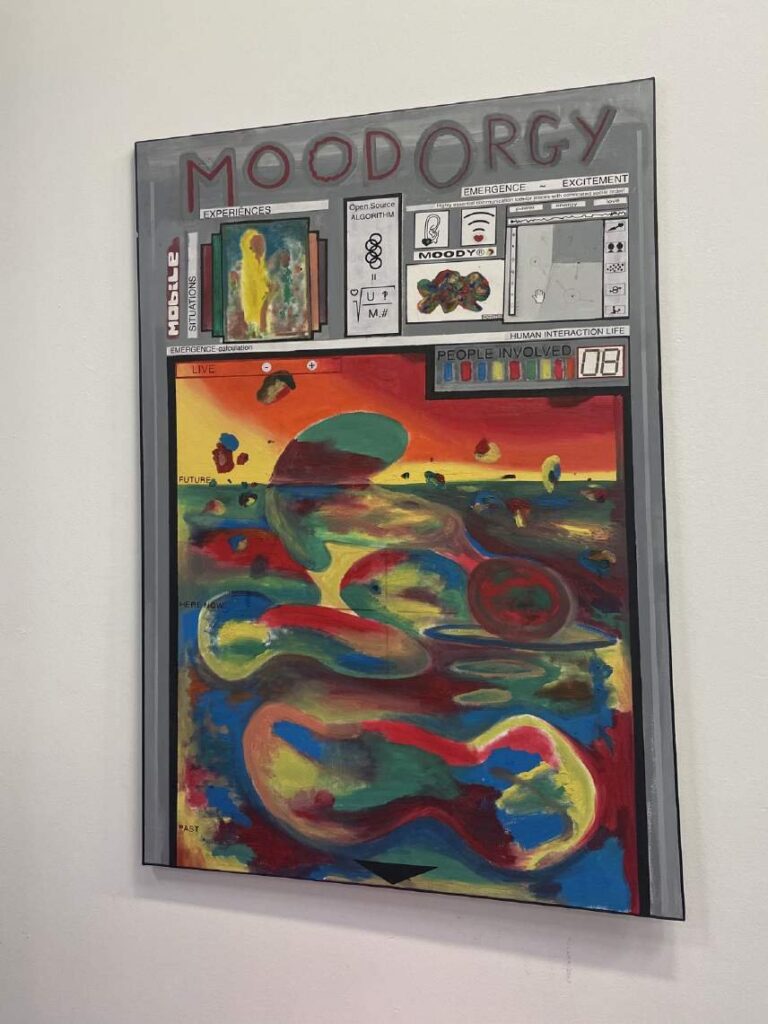 Painting of the future-looking app – courtesy of IKOB (Eupen, BE)