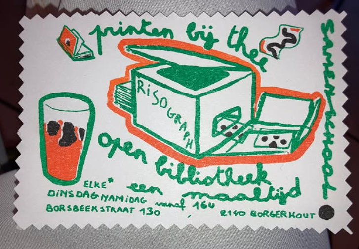 Printmaker at Samenschool
