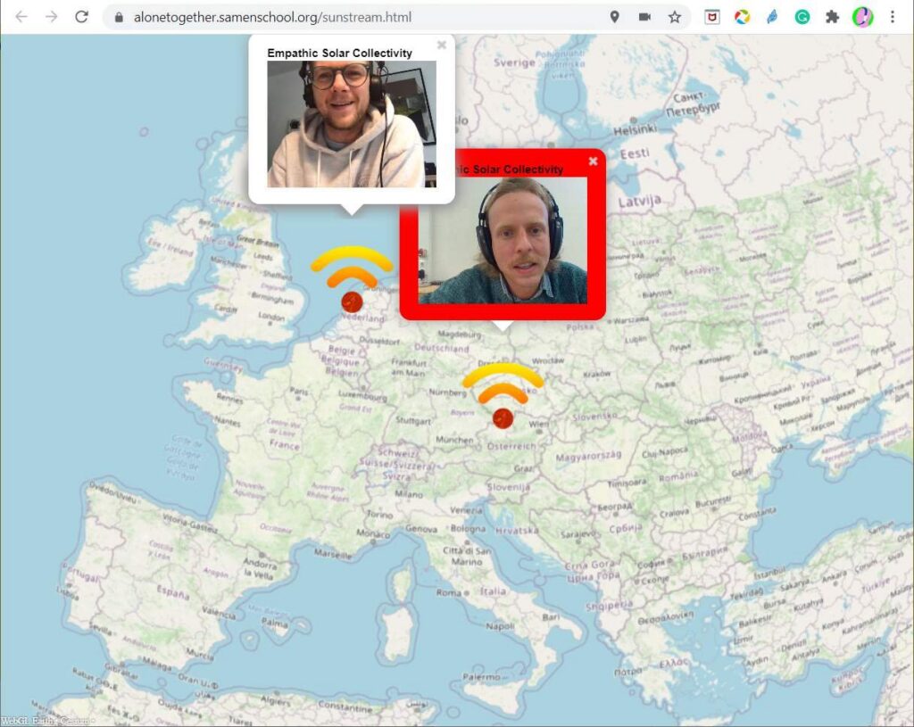 Gathering/connecting with people somewhere else on the map, talking about future projects, 2022